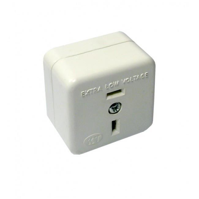 FIXED POL.SQ SURFACE SOCKET WH