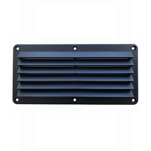 PLASTC LOUVRE VENT 125X260 BLACK