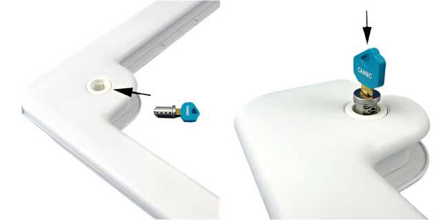 1 KEY FITS ALL BARREL ADAPTOR THETFORD ACCESS/CASS DOOR PK/2