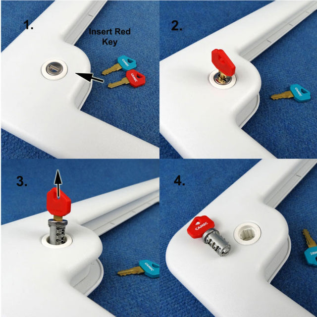 1 KEY FITS ALL BARREL ADAPTOR THETFORD ACCESS/CASS DOOR PK/2