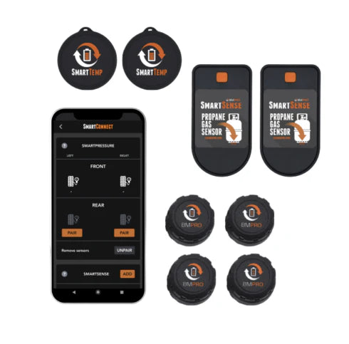 BMPRO SmartConnect Premium - App Based Sensor Kit (4xTyre 2xGas 2xTemp). SMARTCONNECTPRE