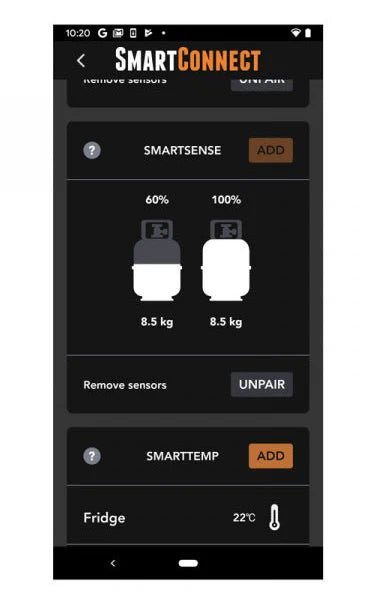 BMPRO SmartConnect Premium - App Based Sensor Kit (4xTyre 2xGas 2xTemp). SMARTCONNECTPRE