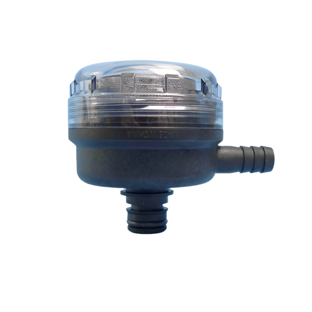 FLOJET 1/2 BARB FILTER QUAD PORT FITTED TO PUMP