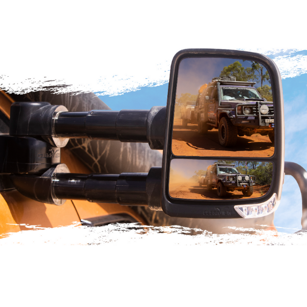 Clearview Next Gen Towing Mirror - Drivers Side Replacement Black/Indicators/Electric