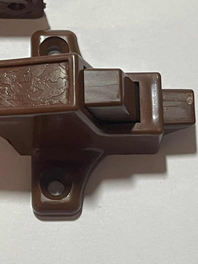 Vintage Cupboard Catch - 2 part - Brown