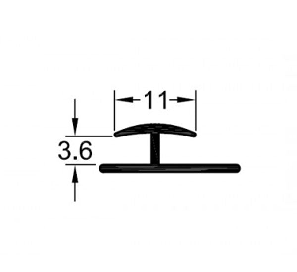 H MOULD 4MMX4850MM WHITE