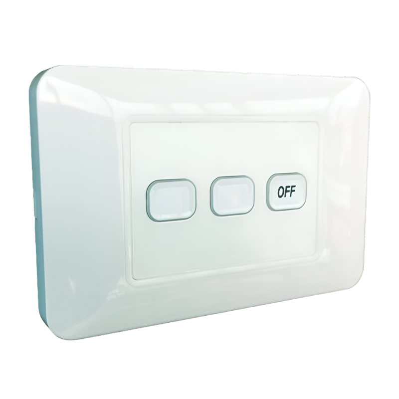 W.A.S. 3 Gang wireless switch with master OFF RL-TX-C03-AU
