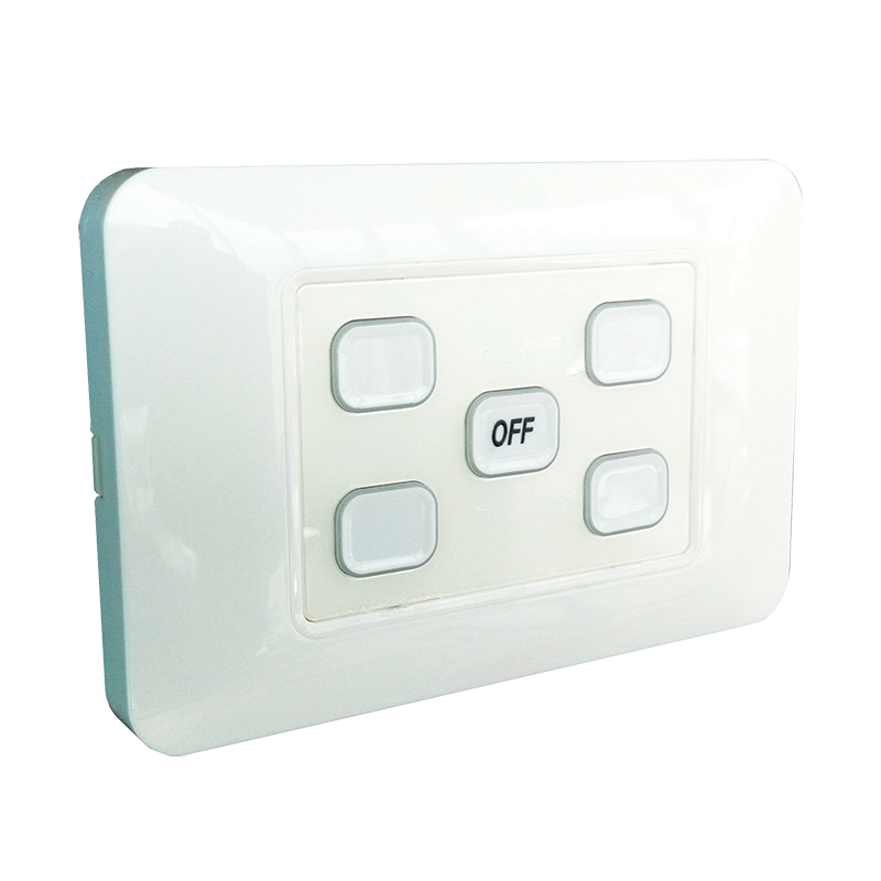 W.A.S. 5 Gang wireless switch with master OFF RL-TX-C05-AU