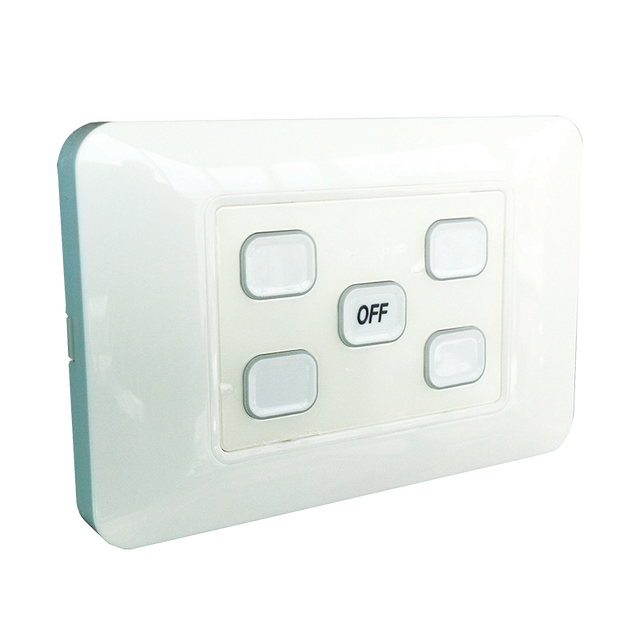 W.A.S. 5 Gang wireless switch with master OFF RL-TX-C05-AU