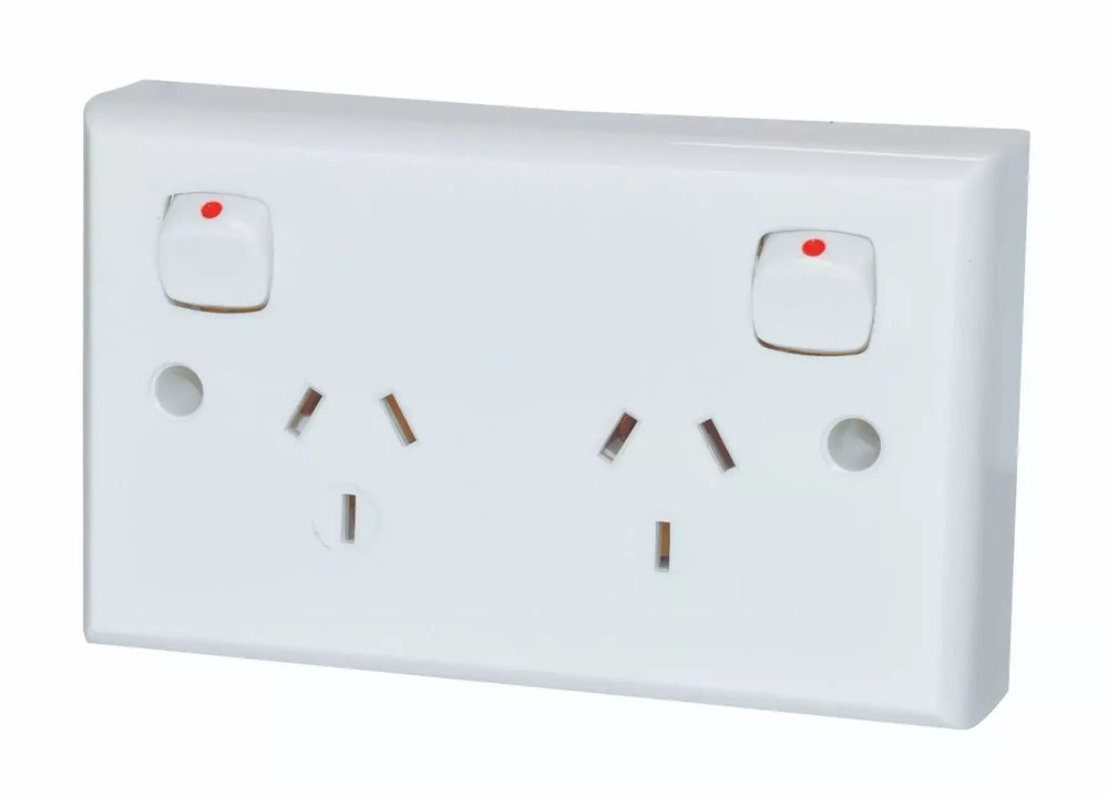 POWER POINT DOUBLE 10A DOUBLE POLE DEEP .P2DD