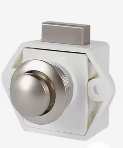 Large Push Lock Button Catch Lock Cupboard Door Knob 26mm