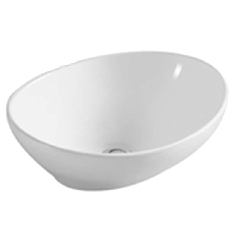 CERAMIC Bathroom Oval Basin (405x330x145mm) - GLOSS WHITE