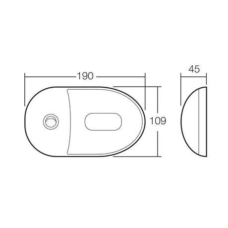 Narva 86842 Interior Dome Lamp with Off/On Switch