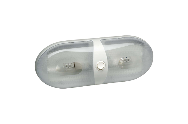 DUAL INTERIOR DOME LIGHT WITH ON/OFF ROCKER SWITCH. 86862
