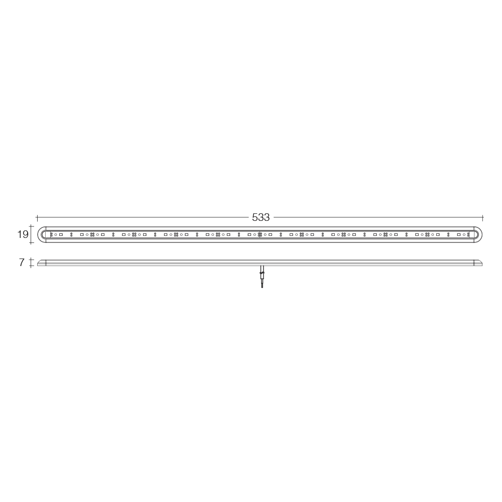 Narva 533 x 19mm High Powered LED Strip Lamp 12V