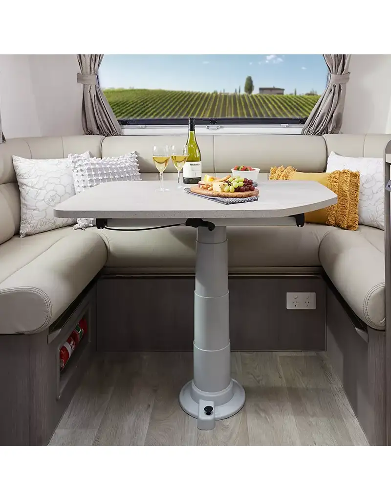 Table Leg Telescopic & Adjustable w/turntable sliding system. 0612500ETUG (3 Part pick)