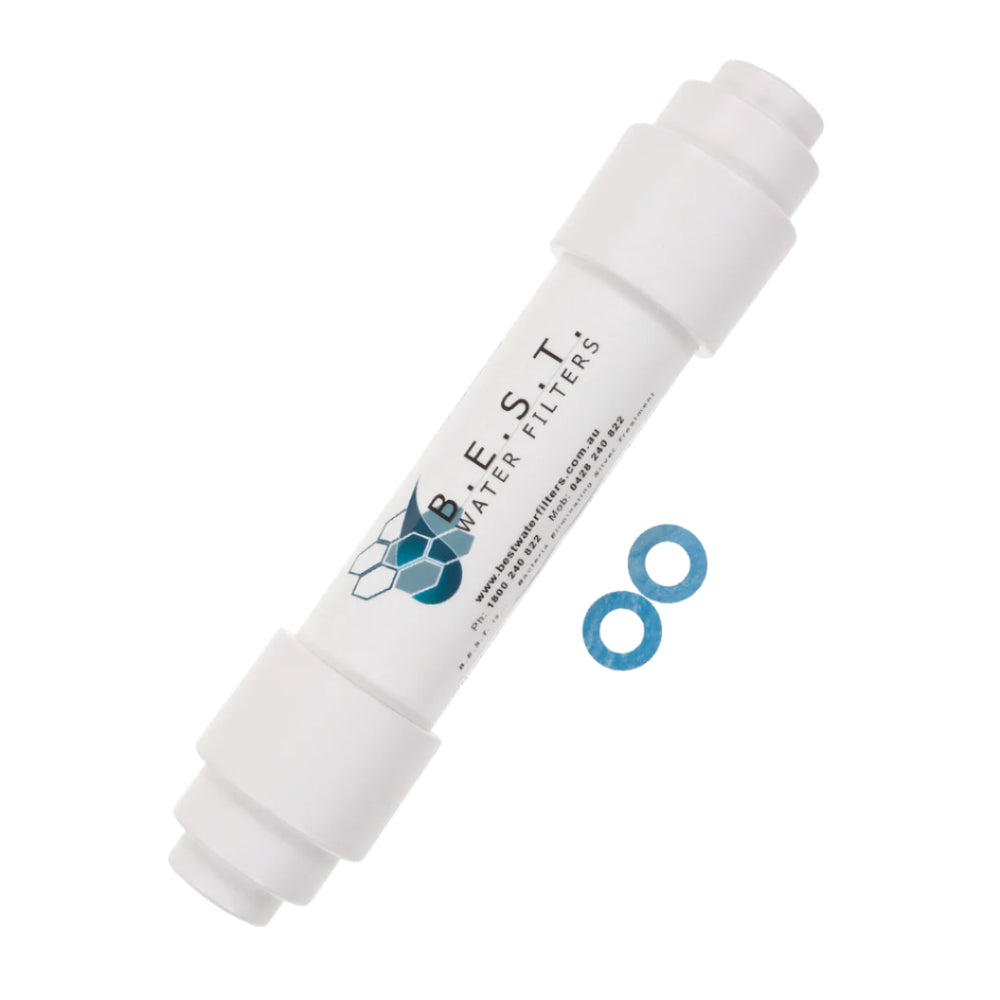B.E.S.T. Inline Water Filter (Bare 3/4"BSP Threads - ready for fittings)