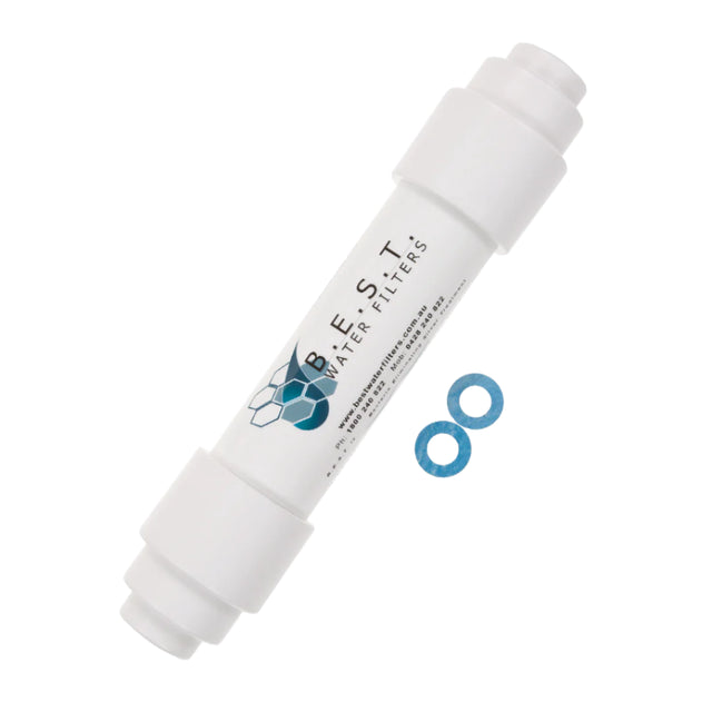 B.E.S.T. Inline Water Filter (Bare 3/4"BSP Threads - ready for fittings)