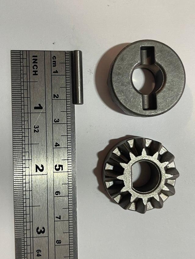Bevel Gears (2) for ALQR Legs - incl. Roll Pins - MANUTEC