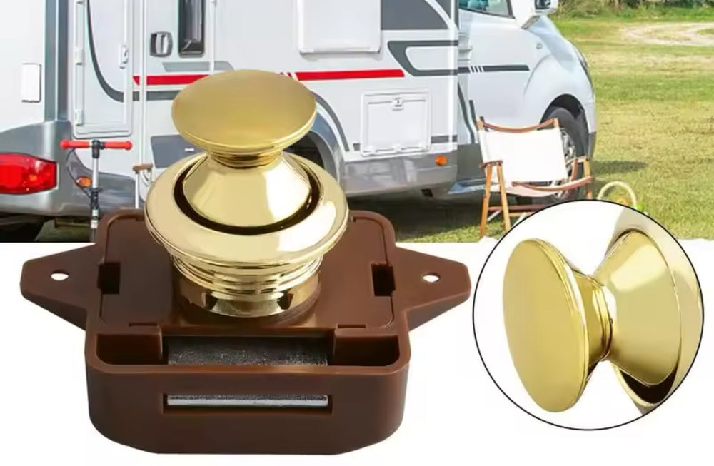 Large Push Lock Button Catch Lock Cupboard Door Knob 26mm