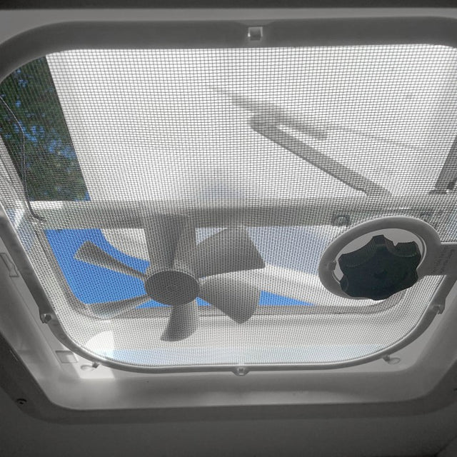 RV roof vent with screen - ventline
