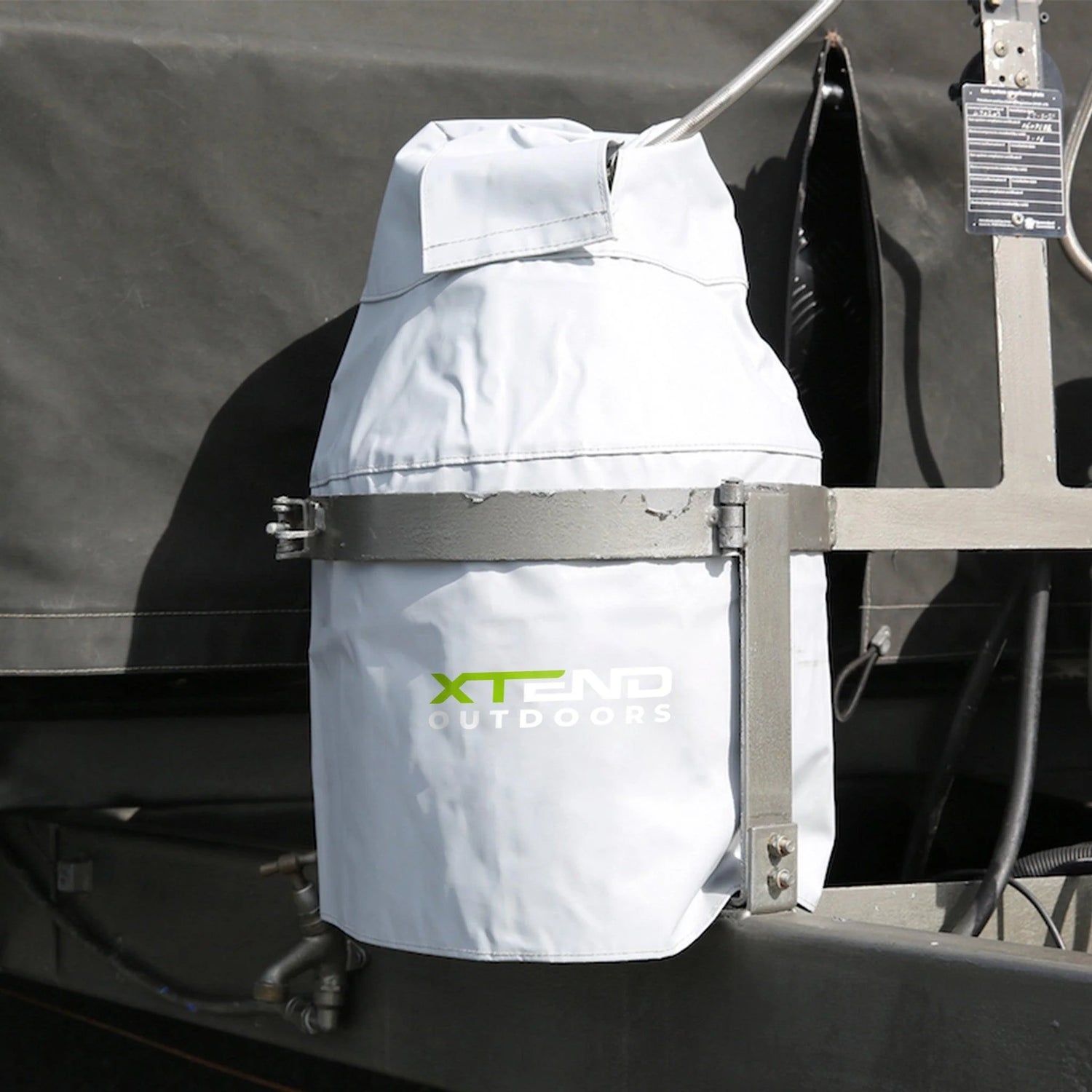 Gas Bottle Cover - White-Grey