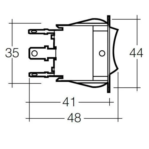 ROCKER SWITCH 12V 25A