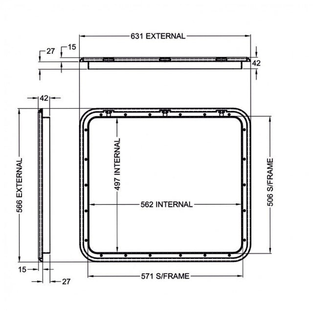 Coast Door 4 - White 566 x 631 (M500-130)
