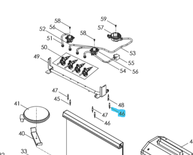 PLUG SPARK RH BURNER MC101/102 - **ON BACKORDER UNTIL APRIL