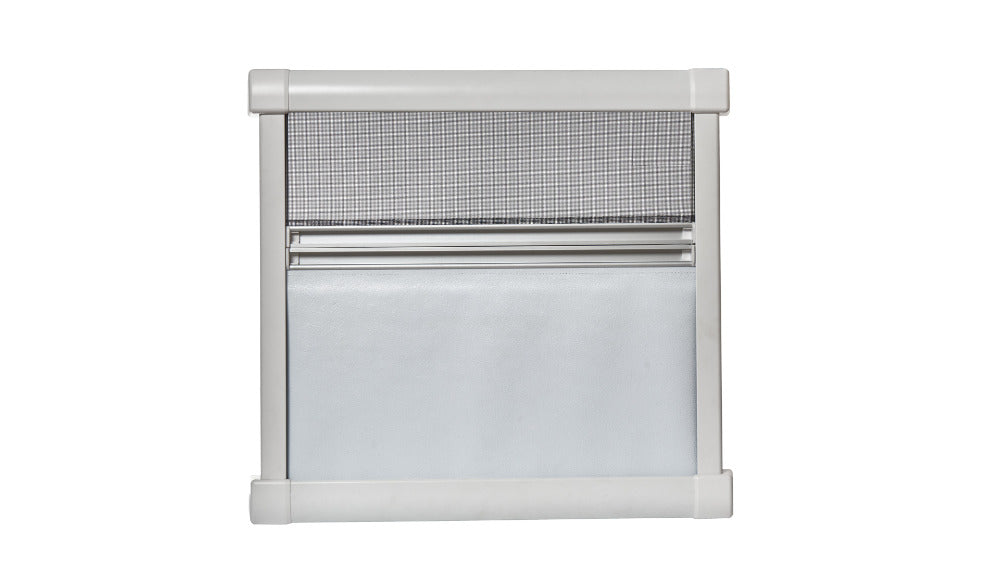 NEW ALUMINIUM STYLE RANGER BLIND & FLYSCREEN (ROLLER & PLEATED BLOCK OUT)