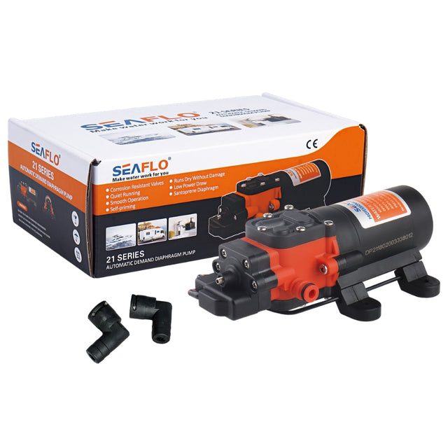 SEAFLO - 21 SERIES 40psi/3.8LPM 12V Water Pump. SFDP1-010-040-21