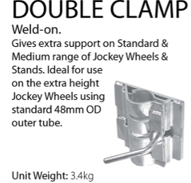 DOUBLE CLAMP- to suit std 48mm tube