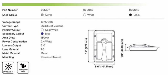 RV Assist Handle at Door with Led Light