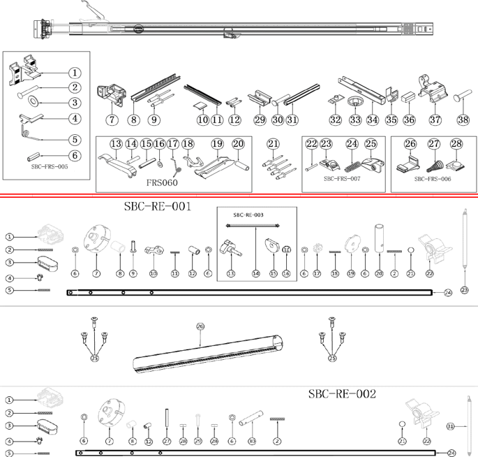SBC Right Roller Drive Assembly