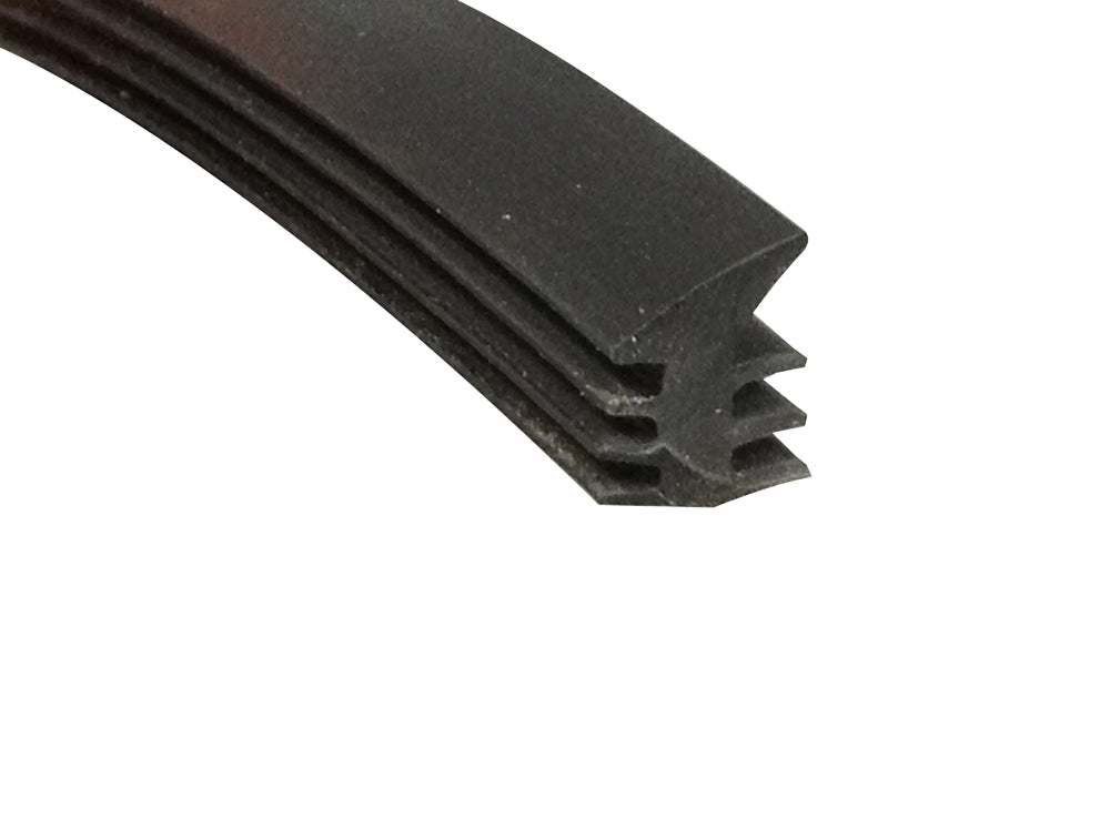 Caravan Window Rubber Black Angled  P/MTR