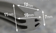 Caravan Window Rubber Angled P/MTR