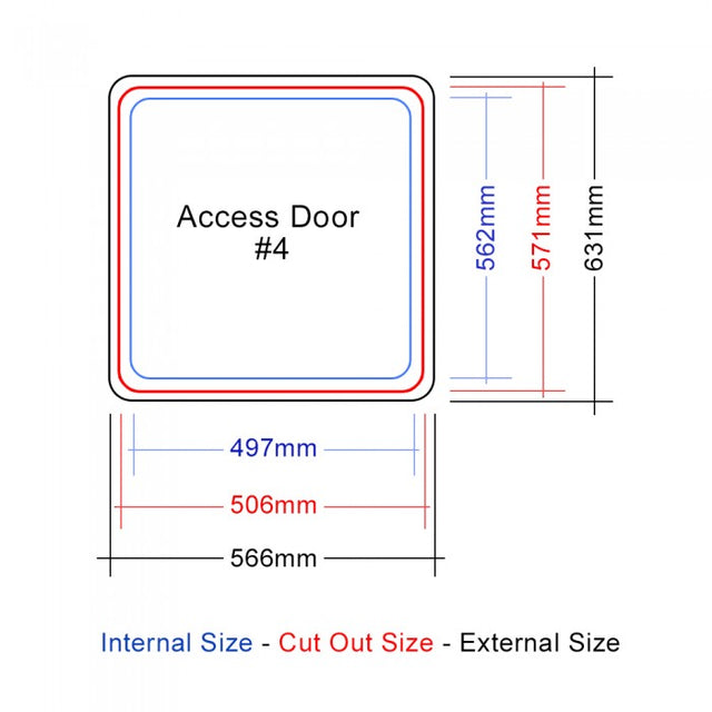 Coast Door 4 - Black 566 x 631 (M500-230)