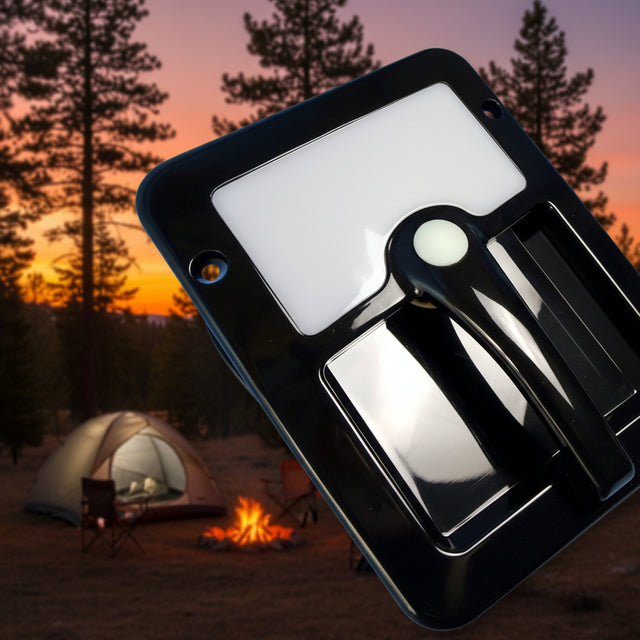 Camec LED Grab Handle with Blue Night Light - Black