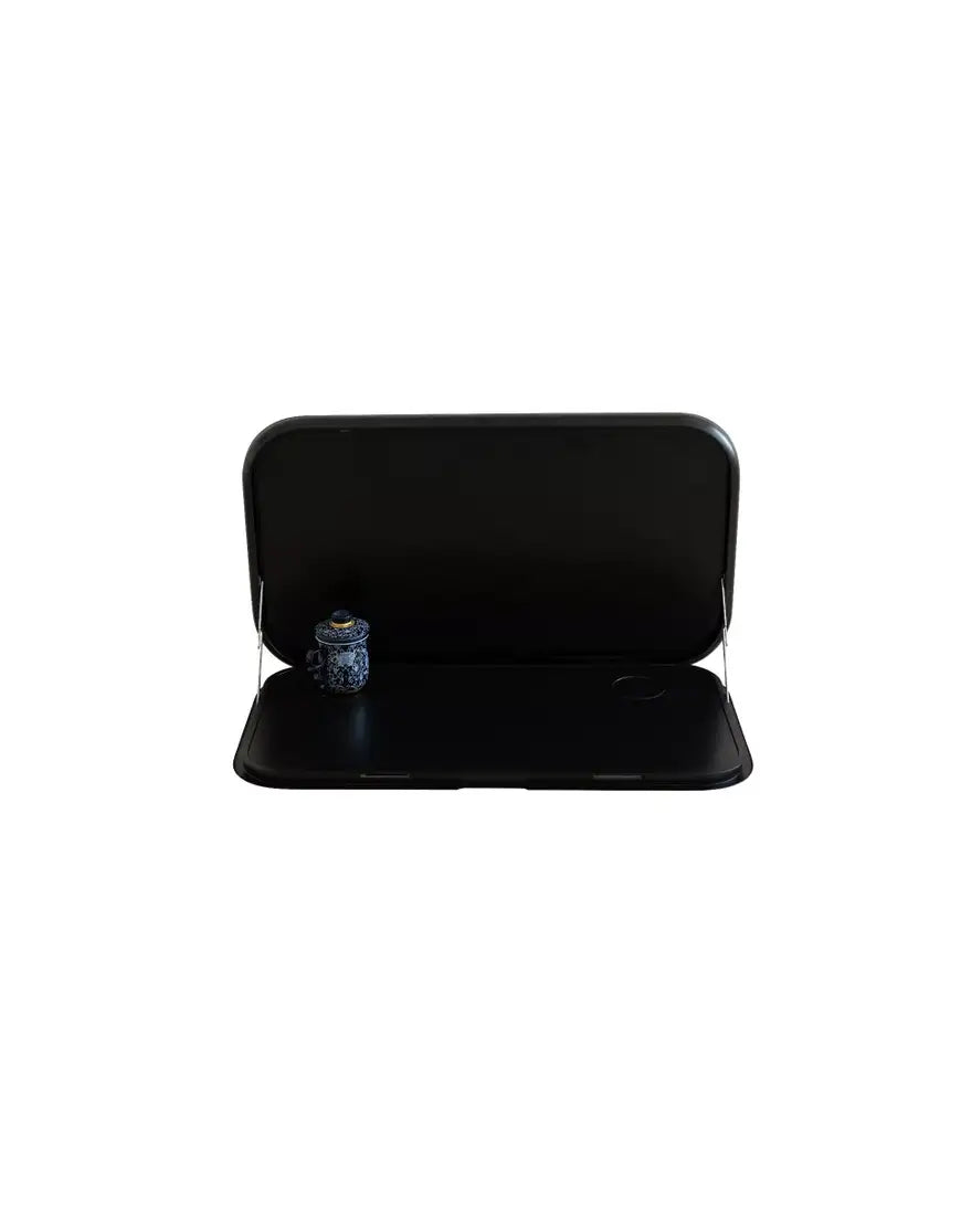 Caravan Picnic Table Black 4RC & Backing Plate - 800 x 445mm