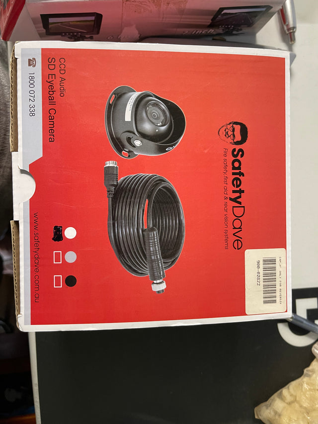 CAMERA & 15MT CABLE ONLY FOR REVERSING SYSTEM. Round White CCD 0067