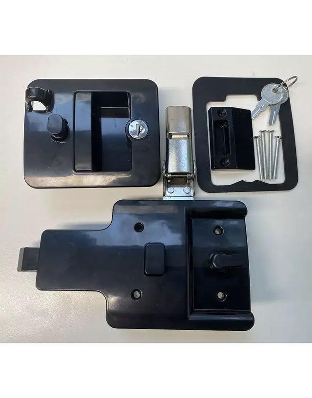 JAYCO CAMPER TRAILER DOOR LOCK SET T/S 2019 BLACK . C8538T (BLACK)