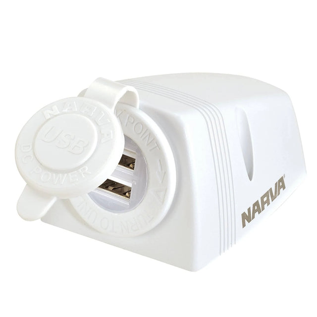 Narva Dual USB Socket White