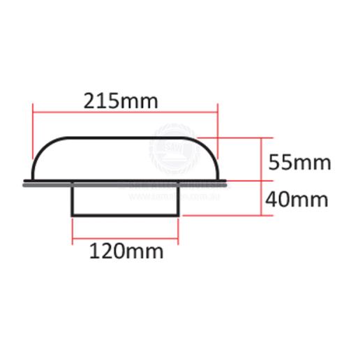 Vent Solar Fan with SS cover & battery included exhaust & intake blade