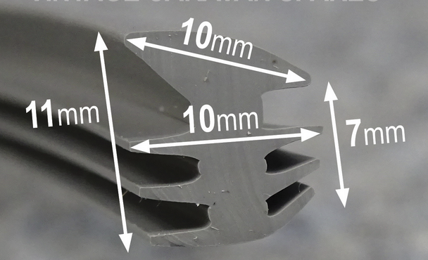 Window Rubber Grey Angled