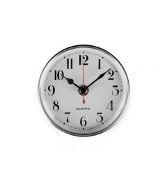 CLOCK WHT DIAL- BEZEL SML FACE 100MM DIA (NO BATTERY)