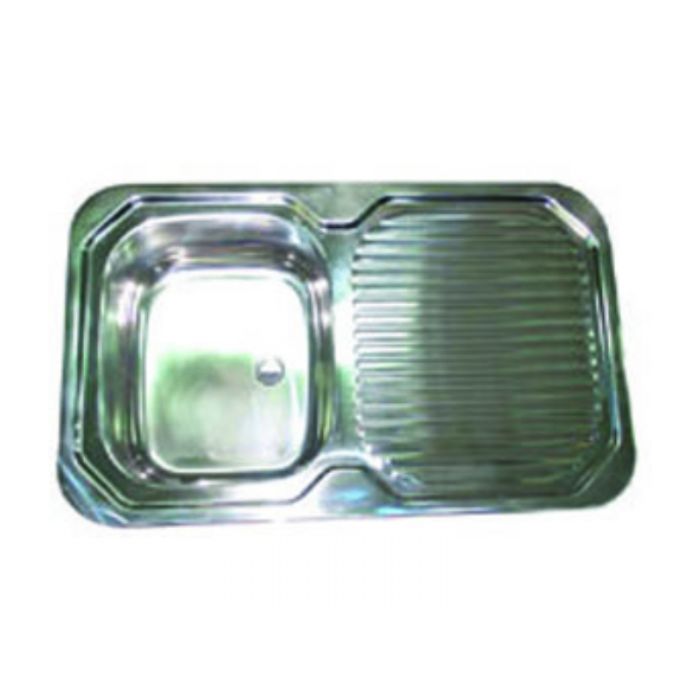 SINK SS - 780X480MM 0.8MM 40MM OUTLET FOAM TAPE 8 BRKTS