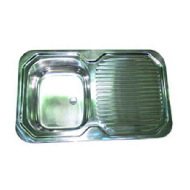 SINK SS - 780X480MM 0.8MM 40MM OUTLET FOAM TAPE 8 BRKTS