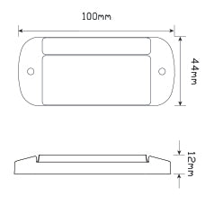 44 Series Low Profile Marker Lamps by Led Autolamps