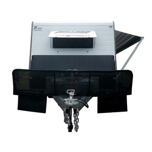 Caravan Stone Shield with mesh 3PCE Black (2310mm x 500mm)