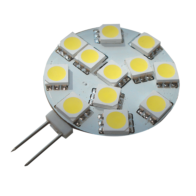 LED G4 12 REPLACEMENT BULB. SIDE PIN. COOL WHITE. 12 VOLT. 0211311C